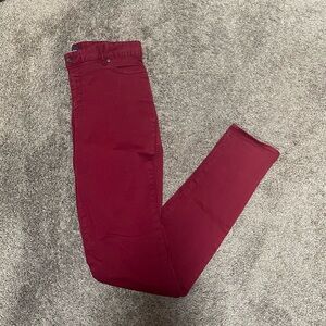 Long Tall Sally Red Skinny Jeans Vibrant Denim